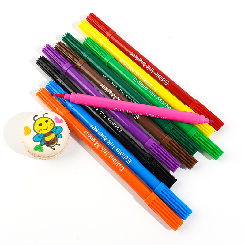 10 colors edible ink pens