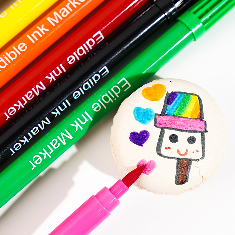10 colors edible ink pens