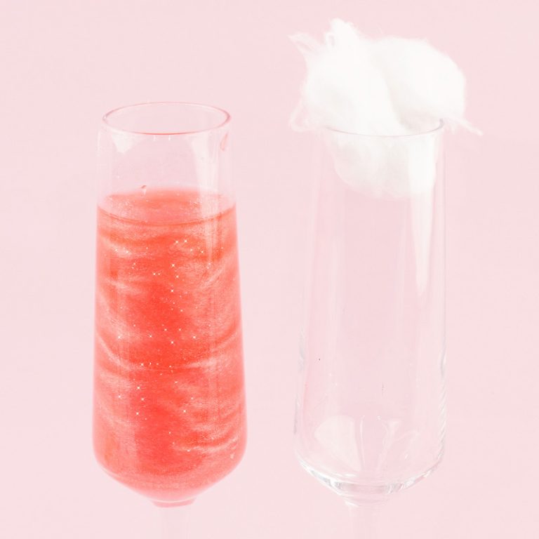Cotton Candy Glitter Drink Bombs