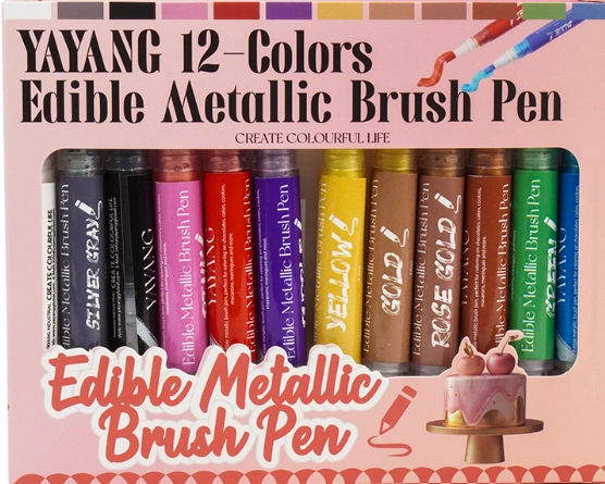 edible metallic brush pen1