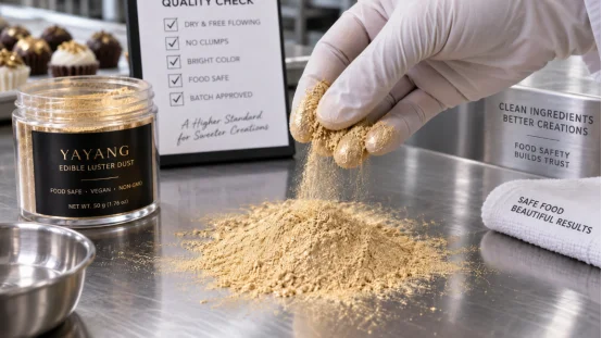 Quality inspection of YAYANG edible luster dust powder